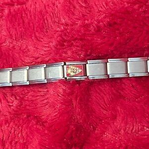 Kansas City Chiefs Italian Charm bracelet link